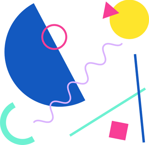 colorful 1980s abstract shapes on transparent backdrop - Download Free Stock Videos Pikwizard.com
