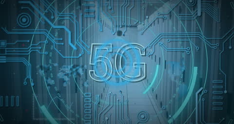 5G Technology with Futuristic Digital Animation