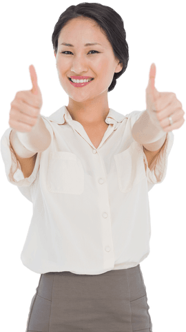 transparent smiling professional gesturing thumbs up - Download Free Stock Videos Pikwizard.com