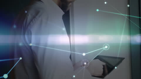 Global Technology and Network Connections Concept