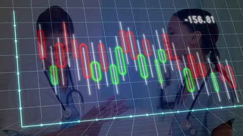 Medical Data Analysis with Doctors and Financial Chart Overlay