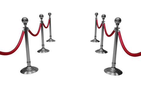 red velvet rope stanchions on transparent background - Download Free Stock Videos Pikwizard.com