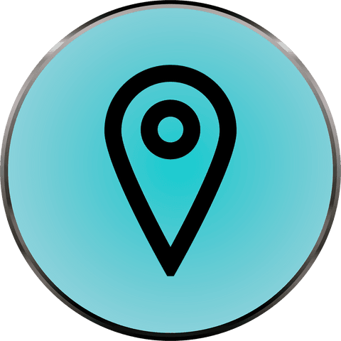 transparent icon of location pin in blue circle - Download Free Stock Videos Pikwizard.com