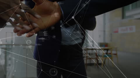 Animated Business Network Connections with Handshake