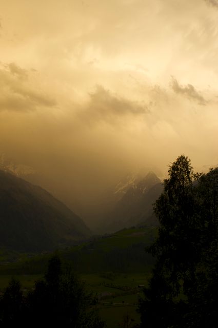 Gloomy Mountain Landscape at Dawn - Download Free Stock Photos Pikwizard.com