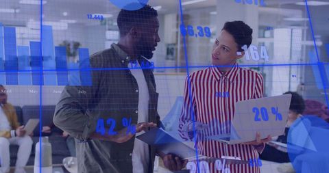 Dynamic Business Meeting with Digital Interface Overlays