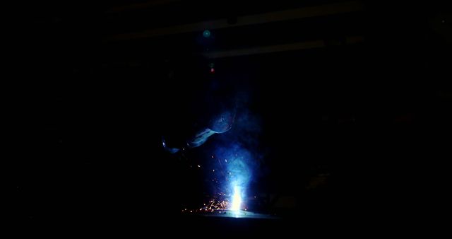 Welder Sparking in Workshop with Protective Gear - Download Free Stock Images Pikwizard.com