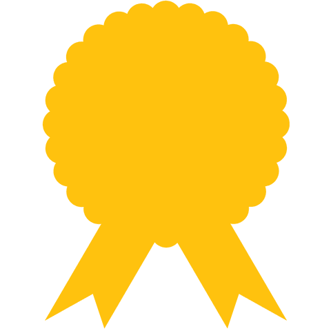Yellow Award Badge on Transparent Background with Copy Space - Download Free Stock Videos Pikwizard.com