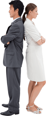 transparent dispute business people back-to-back standoff - Download Free Stock Videos Pikwizard.com