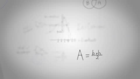 Animation of Complex Mathematical Equations on White Background