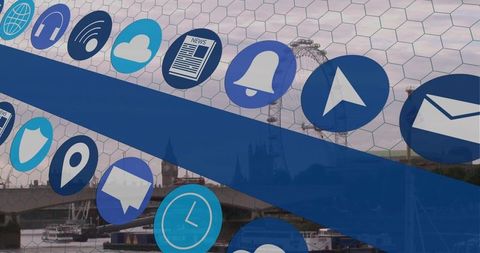 Futuristic Digital Connectivity across London Cityscape