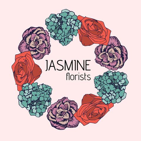 elegant floral wreath with hand-drawn flowers - Download Free Stock Templates Pikwizard.com
