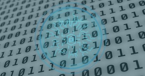 Digital Security Concept with Binary Code and Padlock Symbol - Download Free Stock Images Pikwizard.com