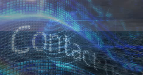 Digital Globe with Streaming Data and Network Connections