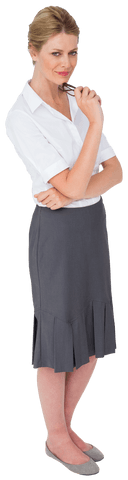 transparent professional businesswoman smiling in formal attire - Download Free Stock Videos Pikwizard.com