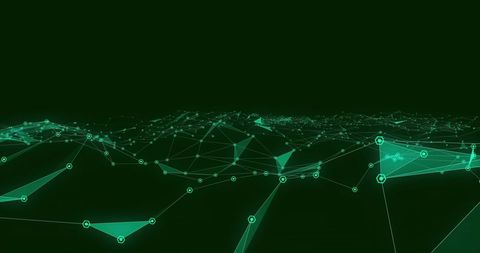 Digital Network Connections in Abstract Geometric Space - Download Free Stock Images Pikwizard.com