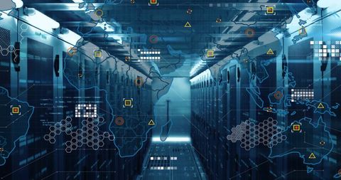 Global Data Processing in Server Network Environment - Download Free Stock Images Pikwizard.com