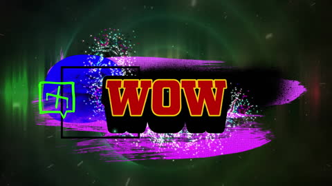 Vibrant Wow Animation with Dynamic Shapes