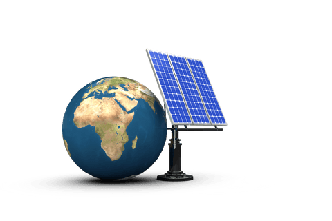transparent 3d illustration of solar panel with global context - Download Free Stock Videos Pikwizard.com