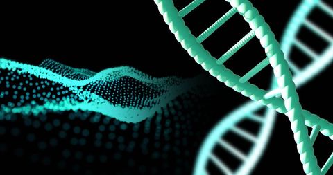 3d illustration of dna strands on abstract background - Download Free Stock Images Pikwizard.com