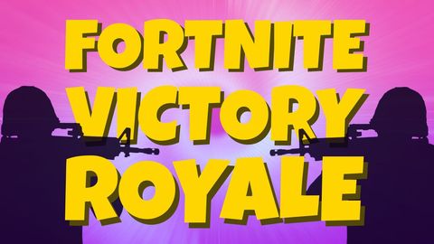 fortnite victory royale celebration template with bold fonts - Download Free Stock Templates Pikwizard.com
