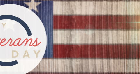 Patriotic Veterans Day Background with USA Flag and Text