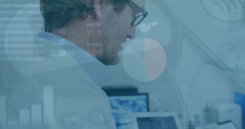 Data Analysis by Doctor in Modern Medical Setting - Download Free Stock Images Pikwizard.com
