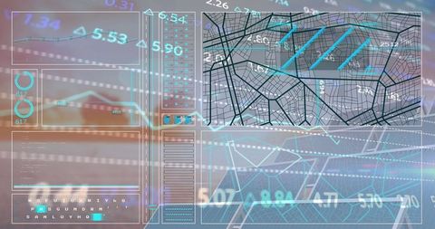 digital dashboard interface with map and analytics data overlay - Download Free Stock Images Pikwizard.com