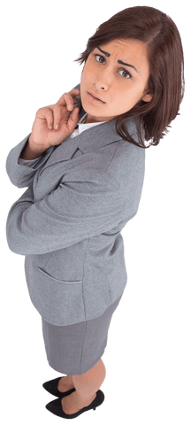 confused hispanic businesswoman with transparent background - Download Free Stock Videos Pikwizard.com