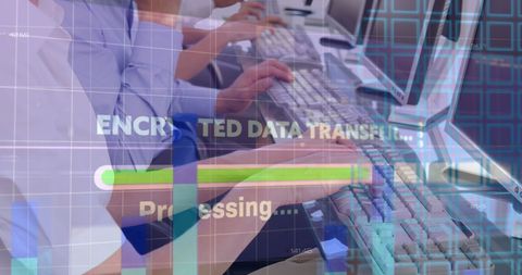 Secure Data Processing in Modern Office Environment - Download Free Stock Images Pikwizard.com