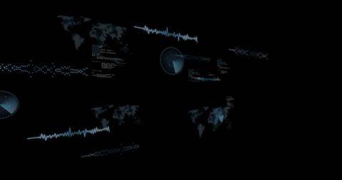 Futuristic Data Visualization Interface with Digital Graphics - Download Free Stock Images Pikwizard.com