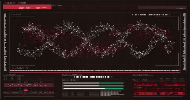 Futuristic Data Analysis Interface with DNA Structure Visualization - Download Free Stock Photos Pikwizard.com