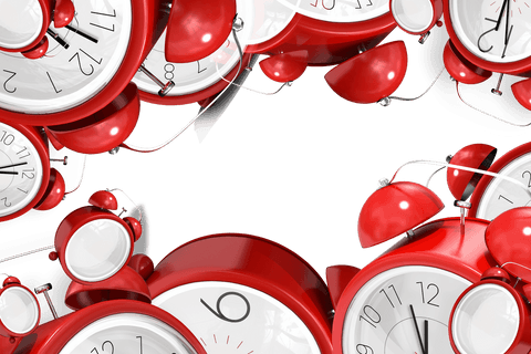 Red Alarm Clocks on Transparent Background with Space for Text - Download Free Stock Videos Pikwizard.com