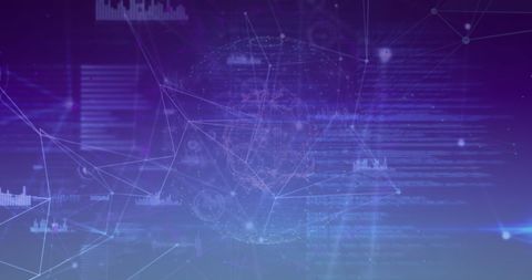 Abstract Global Connections and Data Processing Visualization - Download Free Stock Images Pikwizard.com