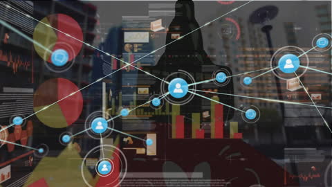 Global Digital Connectivity and Interface Network Display
