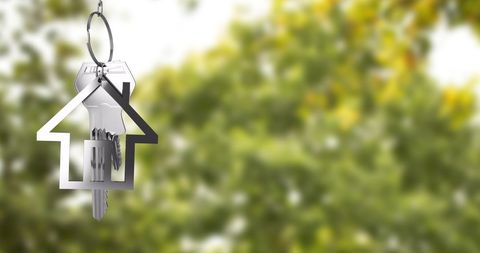 House-Shaped Keychain Symbolizing Real Estate Ownership - Download Free Stock Images Pikwizard.com