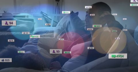 Social Media Influence: Couple Embracing Conceptual