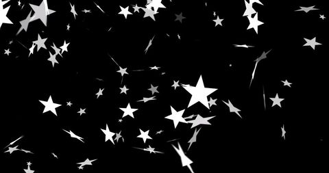 floating white christmas stars on black background - Download Free Stock Images Pikwizard.com