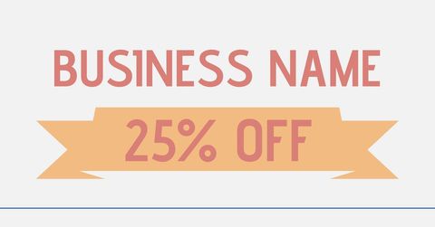 Eye-Catching 25% Off Promotional Banner for Business - Download Free Stock Templates Pikwizard.com