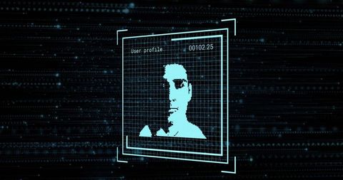 Futuristic Digital User Profile Interface in Cyber Space - Download Free Stock Images Pikwizard.com