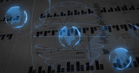 Digital Data Processing and Global Connections Concept - Download Free Stock Images Pikwizard.com