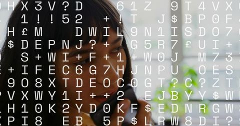 Asian businesswoman utilizing smartphone for office communication