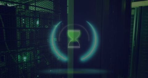 Holographic Hourglass in Futuristic Data Center Environment