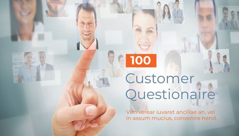 interactive survey concept with diverse smiling faces - Download Free Stock Templates Pikwizard.com