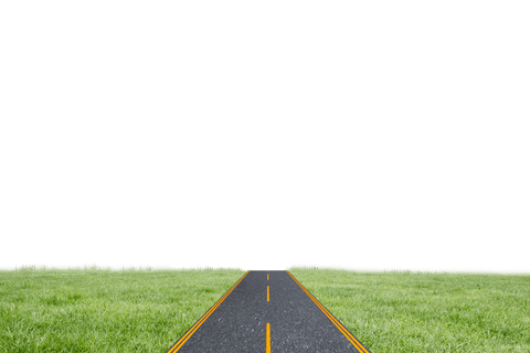 Transparency Inspired Graphic of Straight Road Amidst Green Field - Download Free Stock Videos Pikwizard.com