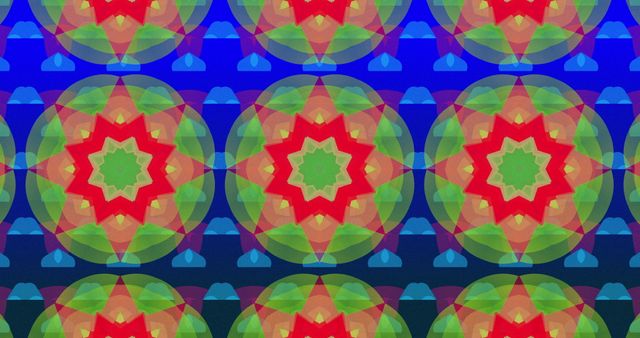 Vibrant Kaleidoscope Shapes on Gradient Background - Download Free Stock Images Pikwizard.com