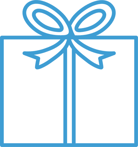 blue transparent gift box icon with ribbon stock vector - Download Free Stock Videos Pikwizard.com