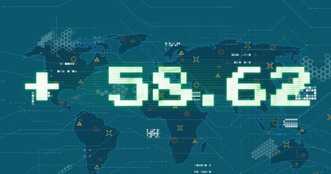 Digital Interface Highlighting Global Stock Market Data
