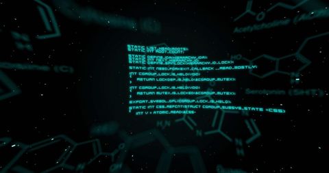 futuristic molecular structures with digital coding elements - Download Free Stock Images Pikwizard.com