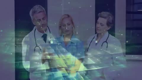 Healthcare Professionals Using Digital Tablet for Data Analysis